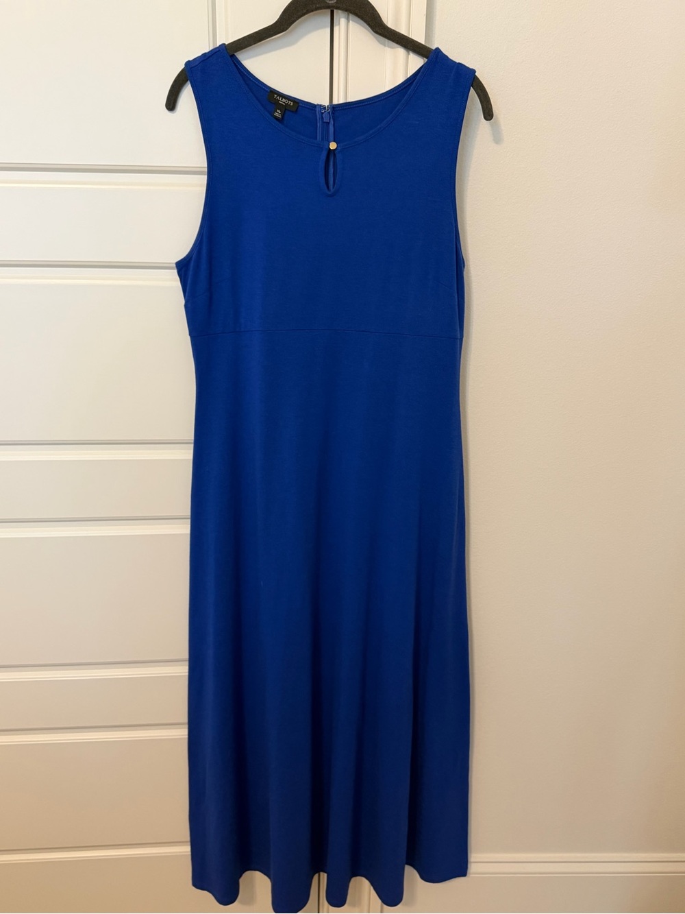 Talbots Sleeveless Royal Blue Maxi Dress